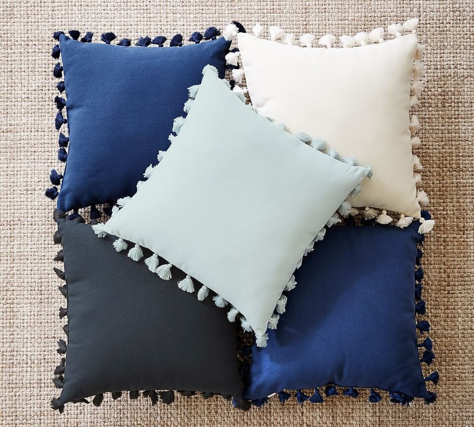 Tassel Trim Indoor/Outdoor Cushions Pottery Barn Australia